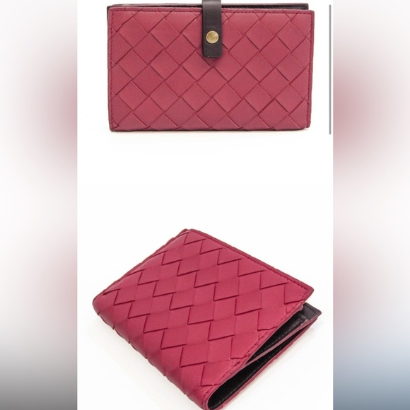 Bottega Veneta Intrecciato Women’s Leather Middle Bifold Wallet - Picture 2 of 4